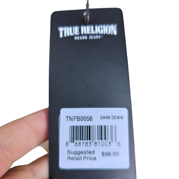True religion dark denim crossbody purse - Picture 6 of 7